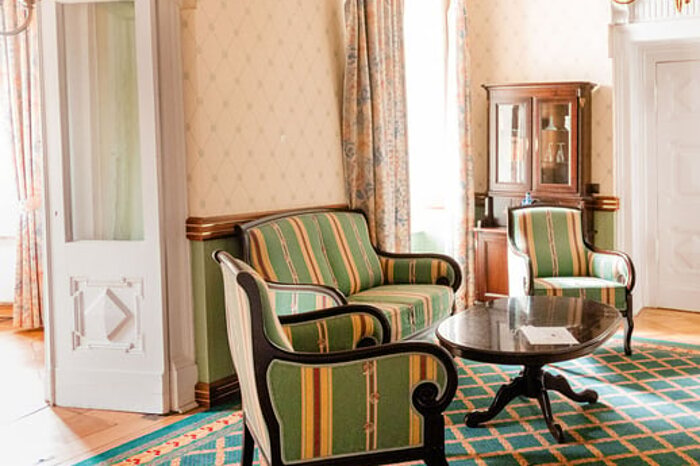 Foyer im Schlossparkhotel Schkopau