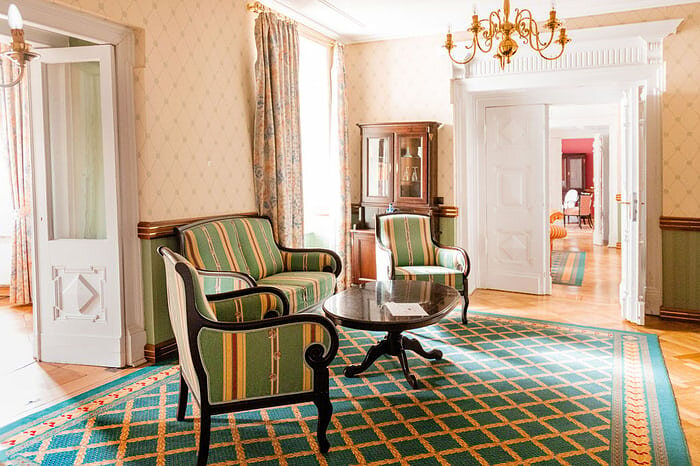 Grüner Salon im Schlossparkhotel Schkopau