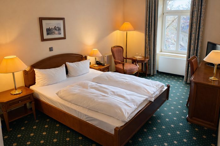 Doppelzimmer mit Blick ins Grüne