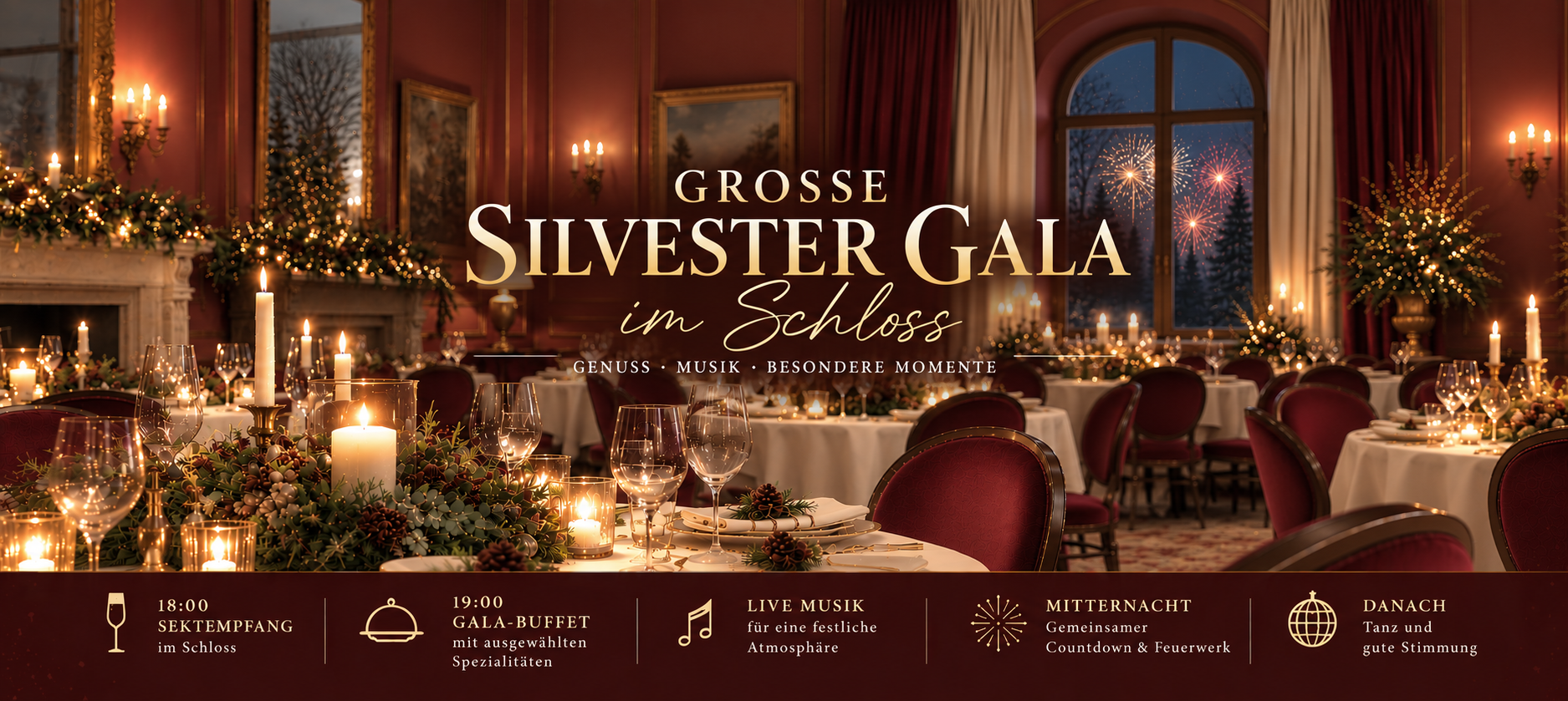 Große Silvesterparty im Schloss
